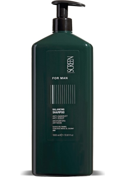 Saç Şampuanı Screen For Man Balancing Shampoo 1000 ml