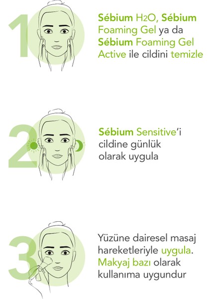 Sebium Sensitive Karma, Yağlı ve Akne Eğilimli Ciltler Yatıştırıcı Nemlendirici Bakım Kremi 30 ml