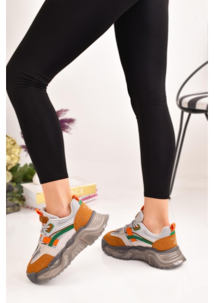 Kadın Özel Tasarım Esnek Yüksek Taban Spor Ayakkabı Sneaker
