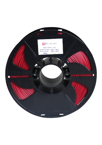 Asa Kırmızı Filament 1.75MM 1kg Standart