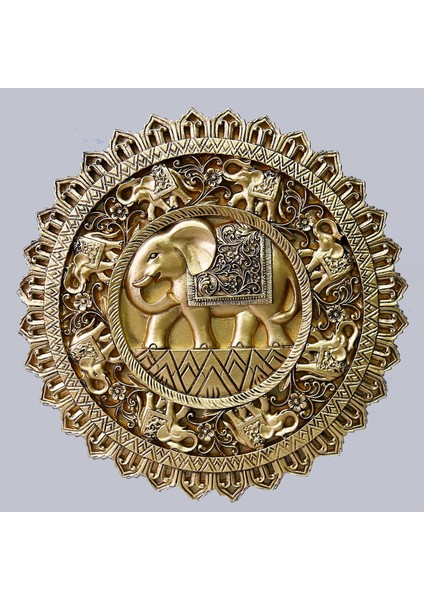 Elephant Duvar Aksesuarı Altın