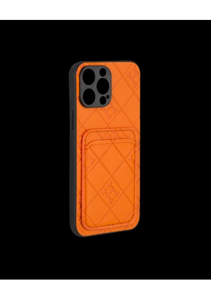 Turuncu Kartlıklı Telefon Kılıfı - DK153 - iPhone 15 fiyatları