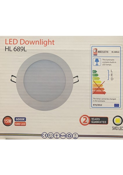 Hl 689L LED Downlight 15W Spot Smd LED Beyaz Işık (6000K) fiyatları