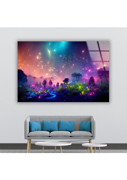 Pandora Galaxy Temperli Cam Duvar Tablosu fırsatları