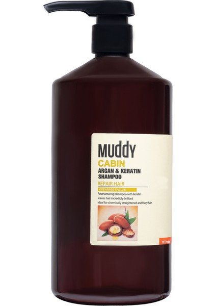 Zayıf Kuru Nemini Kaybetmiş Saçlara Cabın Argan&keratin Şampuan 1000 ml x 3