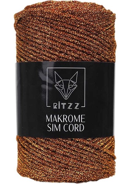 Makrome Sim Cord 2 mm Hardal