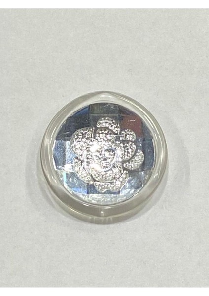 Kaban Mont Düğmesi Italyan Düğme 6'lı Set Beyaz 3 cm D2000