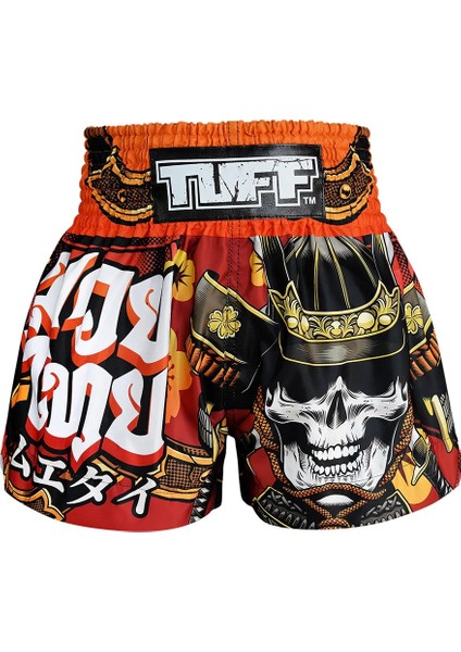 Muay Thai Boxing Shorts Samurai Skull