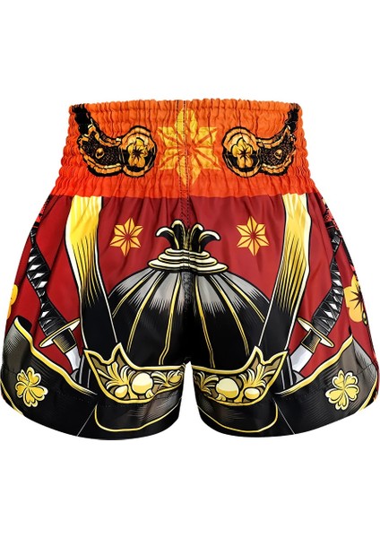 Muay Thai Boxing Shorts Samurai Skull