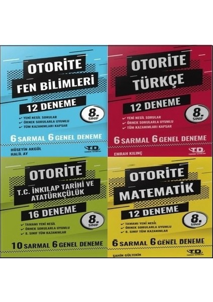 Yeni Nesil 8. Sınıf Otorite Branş Denemeleri