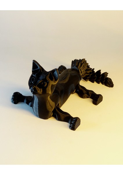 Anne Kedi ve Yavruları Oyuncak Hayvanlar Hareketli Oyuncak 3'lü Kedi Oyuncak modelleri