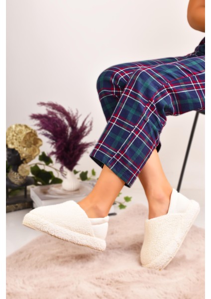 Kadın Arkası Lastikli Havlu Kumaş Ev Ayakkabısı Ev Botu Panduf fiyatları