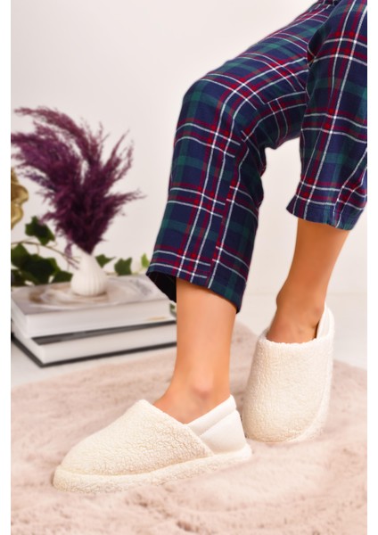 Kadın Arkası Lastikli Havlu Kumaş Ev Ayakkabısı Ev Botu Panduf fırsatları