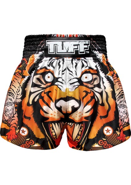 Muay Thai Boxing Shorts Orange Roaring Tiger