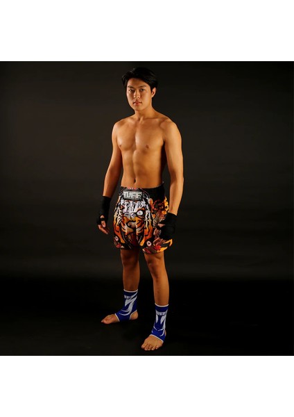 Muay Thai Boxing Shorts Orange Roaring Tiger