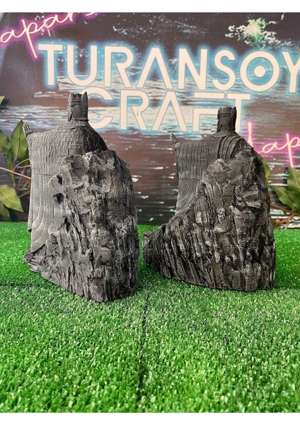 Argonath Figür Yüzüklerin Efendisi Sağ Sol Takım Lotr 18 cm (Dev Boy) fırsatları