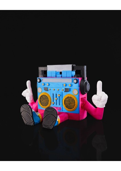 80LER Boombox Radyo Karakteri Hareketli Oyuncak Figür