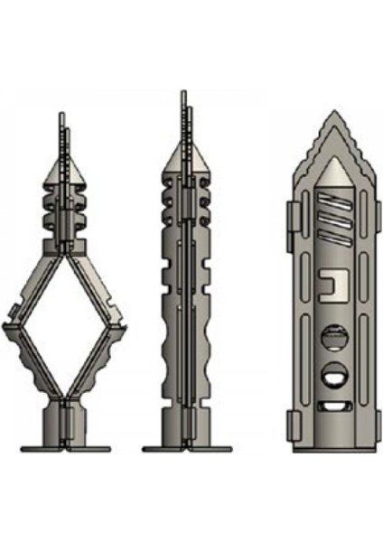 Paraşüt Alçıpan Korniş Dübeli Metal Turbolet Jilet Alçıpan Dübeli 40MM Uzun