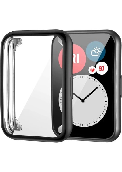 Huawei Watch Fit 2 Önü Kapalı Ekran Korumalı Silikon Kılıf