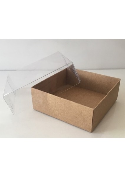 Asetat Kapaklı 9 x 9 x 3 cm Kutu
