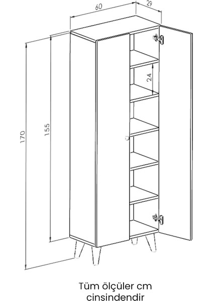 Çok Amaçlı Dolap Marbella Mutfak Banyo Hol Kapaklı Raflı Dolap fırsatları