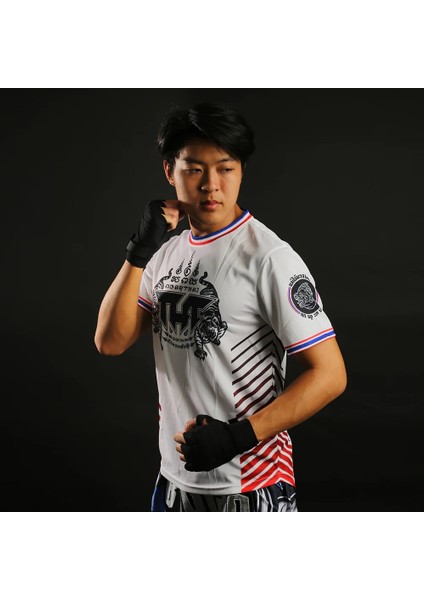 Muay Thai Shirt True Power White Twin Tigers modelleri
