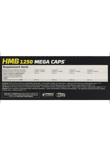 Hmb 1250 Mega Caps 120 Capsul Germany