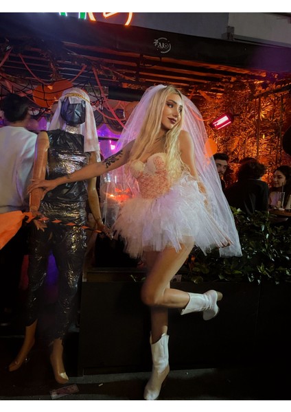 Halloween Ölü Gelin Kostümü modelleri