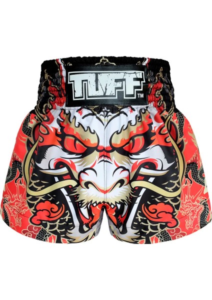 Muay Thai Boxing Shorts Dragon King In Red