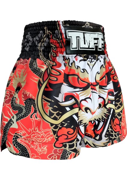 Muay Thai Boxing Shorts Dragon King In Red