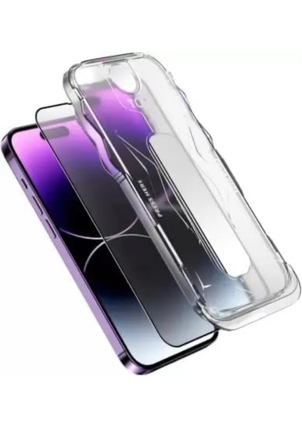 iPhone Modellerine Uyumlu Magic Glass Box Kolay Uygulama Aparatlı 9H Temperli Ekran Koruyucu Ve Kit