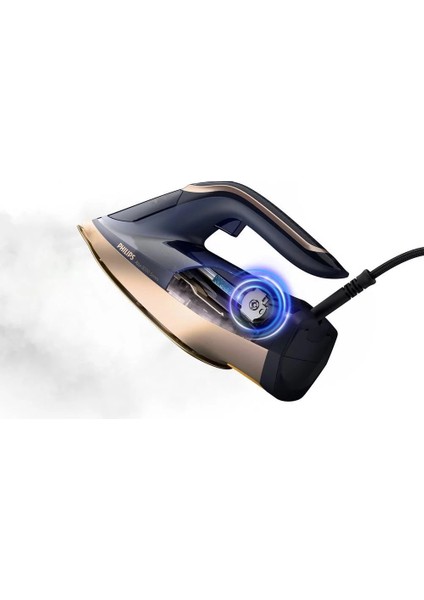 Azur 8000 Yeni Seri Premium Buharlı Ütü, Optimaltemp Teknolojisi, Şık Tasarım +Luciole Beyaz Lambader 3000W fiyatları
