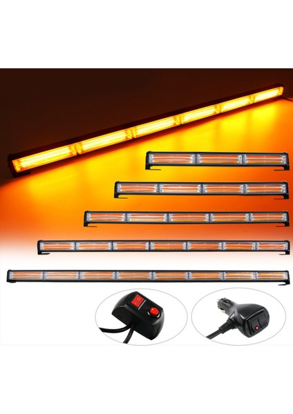 Off Road LED Bar 90CM Sarı Sarı Cob LED Çakarlı LED Bar 6 Sıra