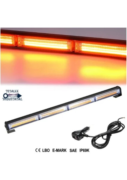 Off Road LED Bar 90CM Sarı Sarı Cob LED Çakarlı LED Bar 6 Sıra