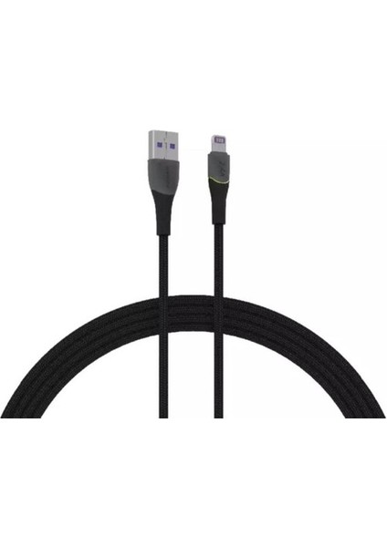 C136AL 2.4A Lightning Iphone Rgb Hasir Şarj Hızlı Data Kablosu