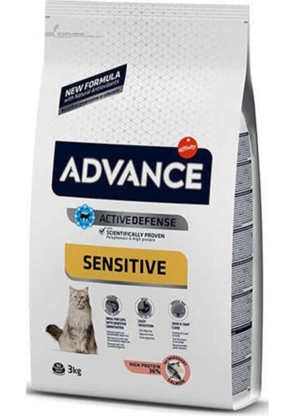 Sensitive Somonlu Yetişkin Kedi Maması 3 kg