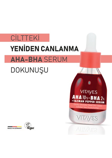 Parlaklık Veren Cilt Bakım Seti C Vitamini, Aha/bha, Bakuchiol, Niacinamide Serumu Özel Serum Paketi