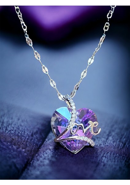 Crystal Kalp Kolyeli Kıyafetli Peluş Ayıcık Buketi