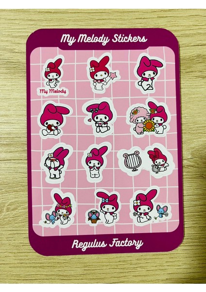 Cuppy Box Sanrio My Melody Sticker 12 Adet Sticker