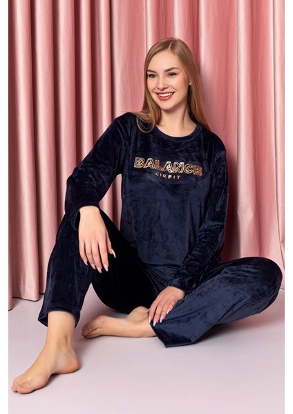 Kadın Kışlık Kadife Pijama Takımı K200/804 - 1 Adet