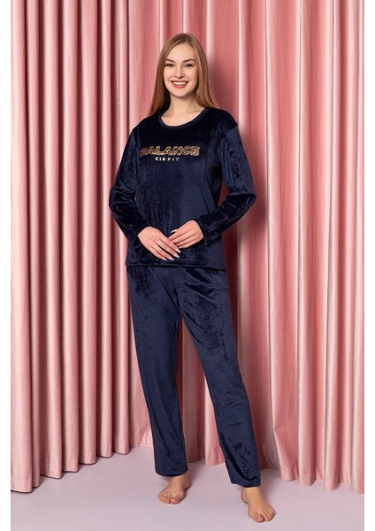Kadın Kışlık Kadife Pijama Takımı K200/804 - 1 Adet