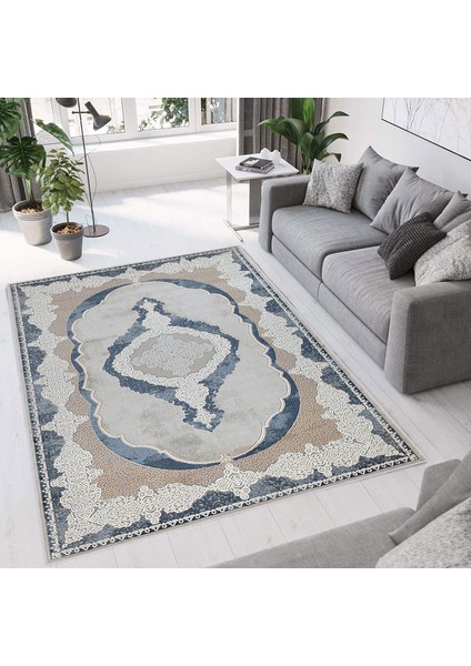 Dijital Baskı Yıkanabilir Kaymaz Taban Salon Halısı ve Yolluk RVG0764