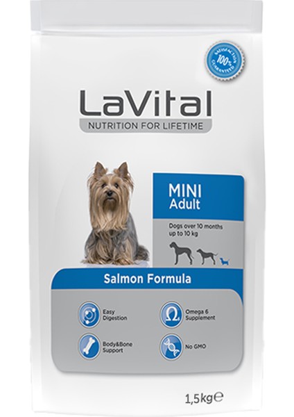 Mini Adult Somon 1,5kg Yetişkin Ufak Irk Köpek Maması Salmon Formula
