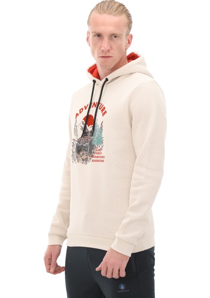 LJ101441577 Lumberjack 3W ml Wıld 17CG575 3pr Erkek Sweatshirt Krem