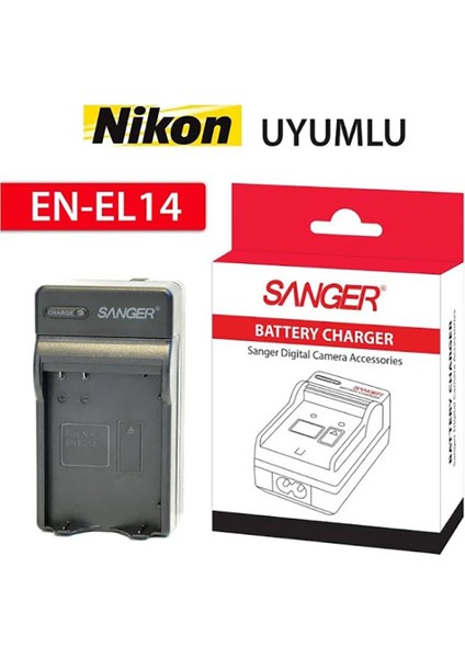 Nikon EN-EL14 Batarya Uyumlu Sanger Şarj Cihazı fiyatları