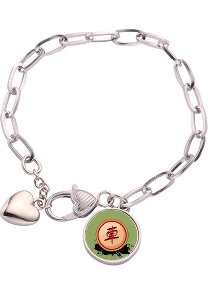 Çin Satranç Kırmızı Jeneraller Kalp Chain Bracelet Jewelry Charm Fashion (Yurt Dışından)