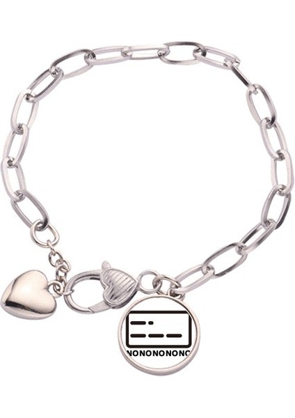 Görüntü Olmayan Satır Temsilcisi Morse Kodu Kalp Chain Bracelet Jewelry Charm Fashion (Yurt Dışından)
