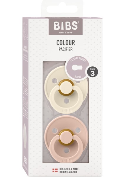 Colour Ikili Kauçuk Emzik- Ivory/blush 18+ Ay
