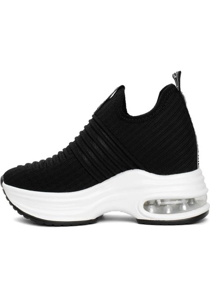 300-8 Kadın Dolgu Taban Triko Spor Ayakkabı modelleri