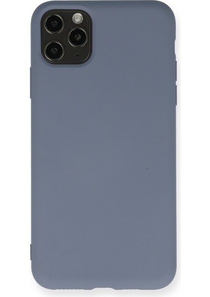 Iphone 11 Pro Max Kılıf Nano Içi Kadife Silikon - Gri 300099